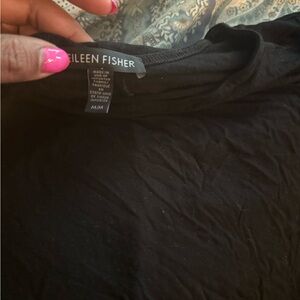 Eileen Fisher Black Tunic Top